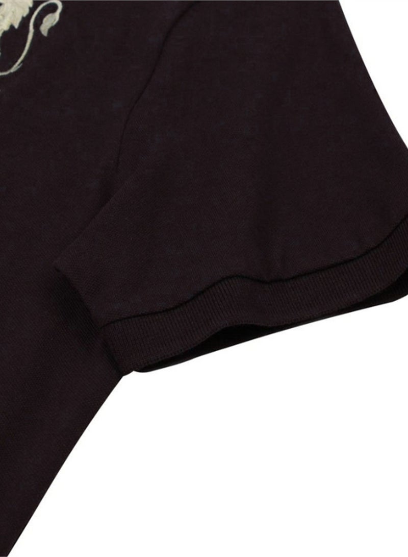 GIORDANO Men’s Slim Fit 3D Lion CNY Lycra Pique Polo - Image 4